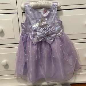 NWT 3T purple dress with matching headband